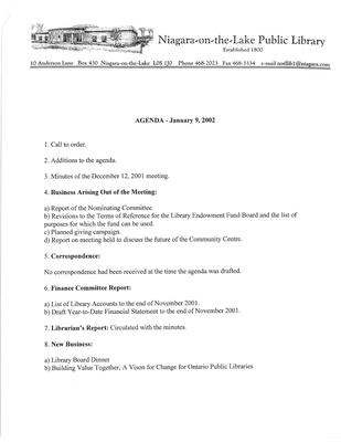 2002 Library Board Minutes