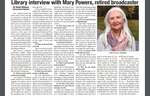 Library Interview with Mary Powers, Retired Broadcaster