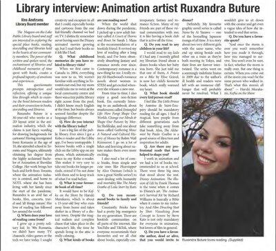 Library interview: Animation artist Ruxandra Buture