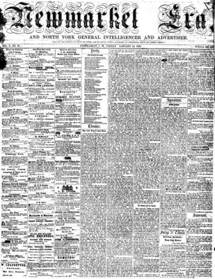 Newmarket Era , 10 Jan 1862