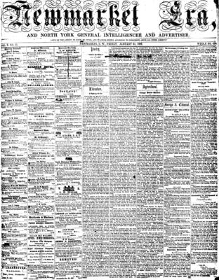 Newmarket Era , 31 Jan 1862