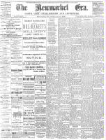 Newmarket Era , January 16, 1885