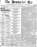 Newmarket Era , March 25, 1898