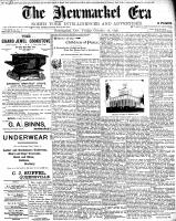 Newmarket Era , October 28, 1898