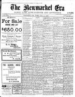 Newmarket Era , October 12, 1900