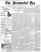 Newmarket Era , October 26, 1900