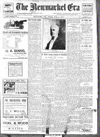 Newmarket Era , August 4, 1911