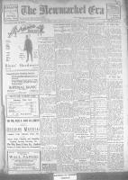 Newmarket Era , February 2, 1923