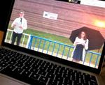 Crossland Public School grade eight valedictory speeches filmed, physically distant, outside school