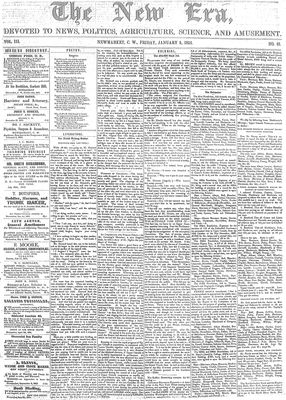 New Era (Newmarket, ON), 5 Jan 1854