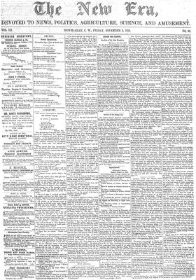 New Era (Newmarket, ON), 3 Nov 1854