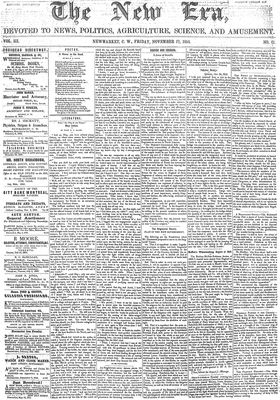 New Era (Newmarket, ON), 17 Nov 1854