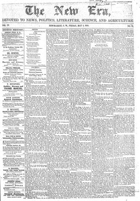 New Era (Newmarket, ON), 4 May 1855