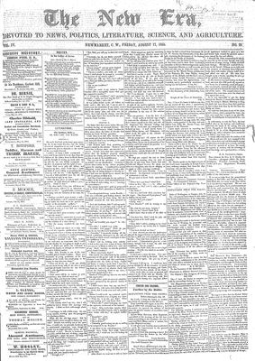 New Era (Newmarket, ON), 17 Aug 1855