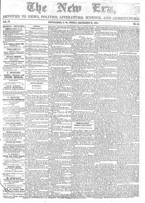 New Era (Newmarket, ON), 21 Sep 1855