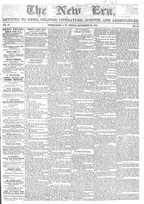 New Era (Newmarket, ON), 28 Sep 1855