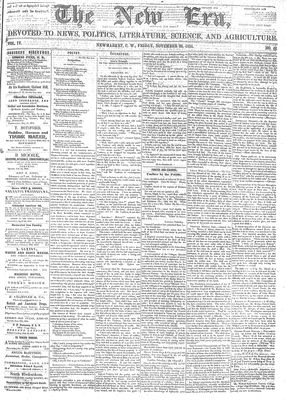 New Era (Newmarket, ON), November 23, 1855