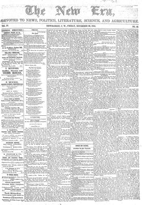 New Era (Newmarket, ON), November 30, 1855