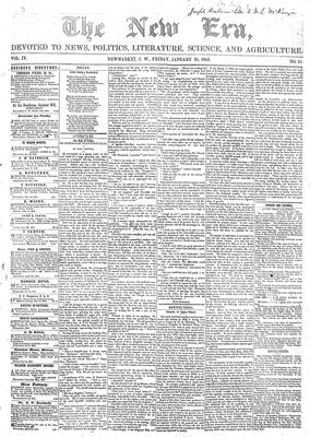 New Era (Newmarket, ON), 25 Jan 1856