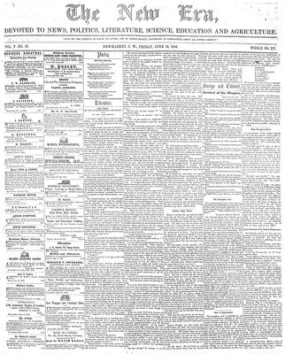 New Era (Newmarket, ON), 13 Jun 1856