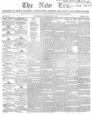 New Era (Newmarket, ON), 11 Jul 1856