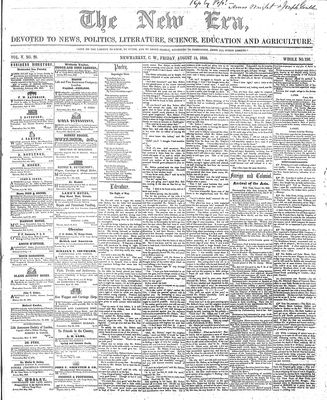 New Era (Newmarket, ON), 15 Aug 1856