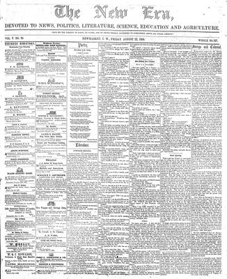 New Era (Newmarket, ON), 22 Aug 1856