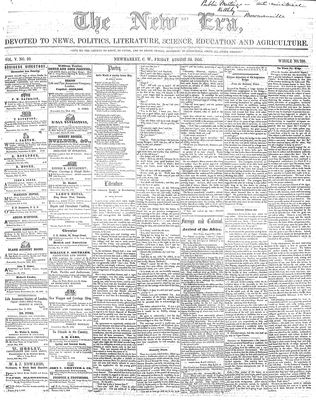New Era (Newmarket, ON), August 29, 1856