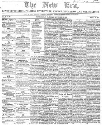 New Era (Newmarket, ON), 12 Sep 1856