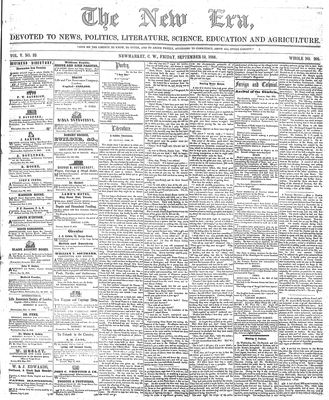 New Era (Newmarket, ON), 19 Sep 1856