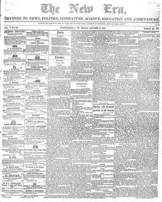 New Era (Newmarket, ON), 3 Oct 1856