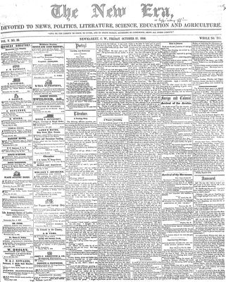 New Era (Newmarket, ON), October 31, 1856