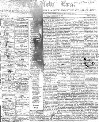 New Era (Newmarket, ON), 26 Dec 1856