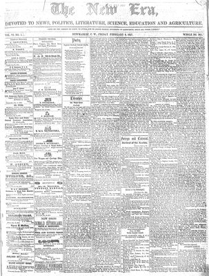 New Era (Newmarket, ON), 6 Feb 1857