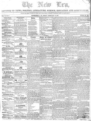 New Era (Newmarket, ON), 13 Feb 1857