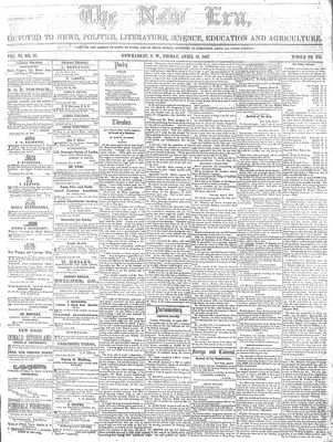 New Era (Newmarket, ON), April 10, 1857