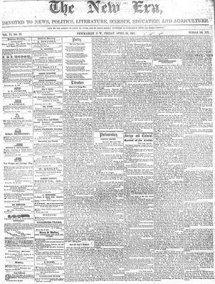 New Era (Newmarket, ON), April 24, 1857
