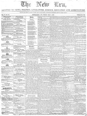 New Era (Newmarket, ON), 1 May 1857