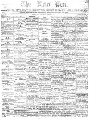 New Era (Newmarket, ON), 29 May 1857