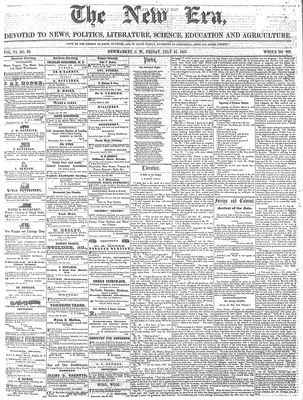 New Era (Newmarket, ON), 31 Jul 1857