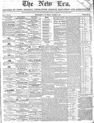 New Era (Newmarket, ON), 2 Oct 1857