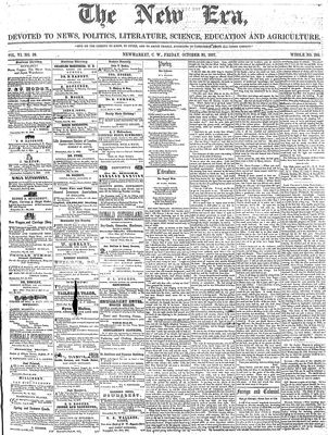 New Era (Newmarket, ON), 30 Oct 1857