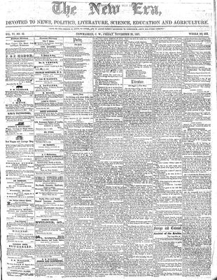 New Era (Newmarket, ON), 20 Nov 1857