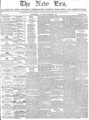 New Era (Newmarket, ON), 4 Dec 1857