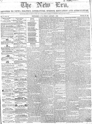 New Era (Newmarket, ON), 1 Jan 1858