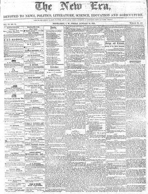 New Era (Newmarket, ON), 22 Jan 1858