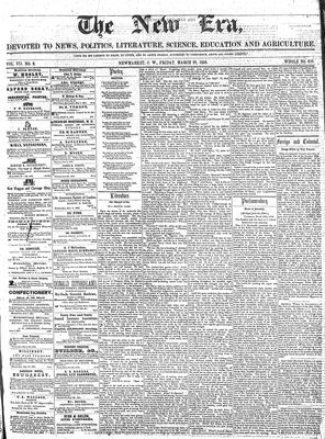 New Era (Newmarket, ON), 26 Mar 1858