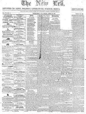 New Era (Newmarket, ON), 30 Apr 1858