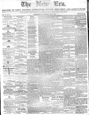 New Era (Newmarket, ON), 7 May 1858