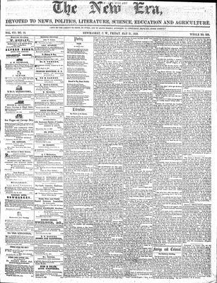 New Era (Newmarket, ON), 21 May 1858